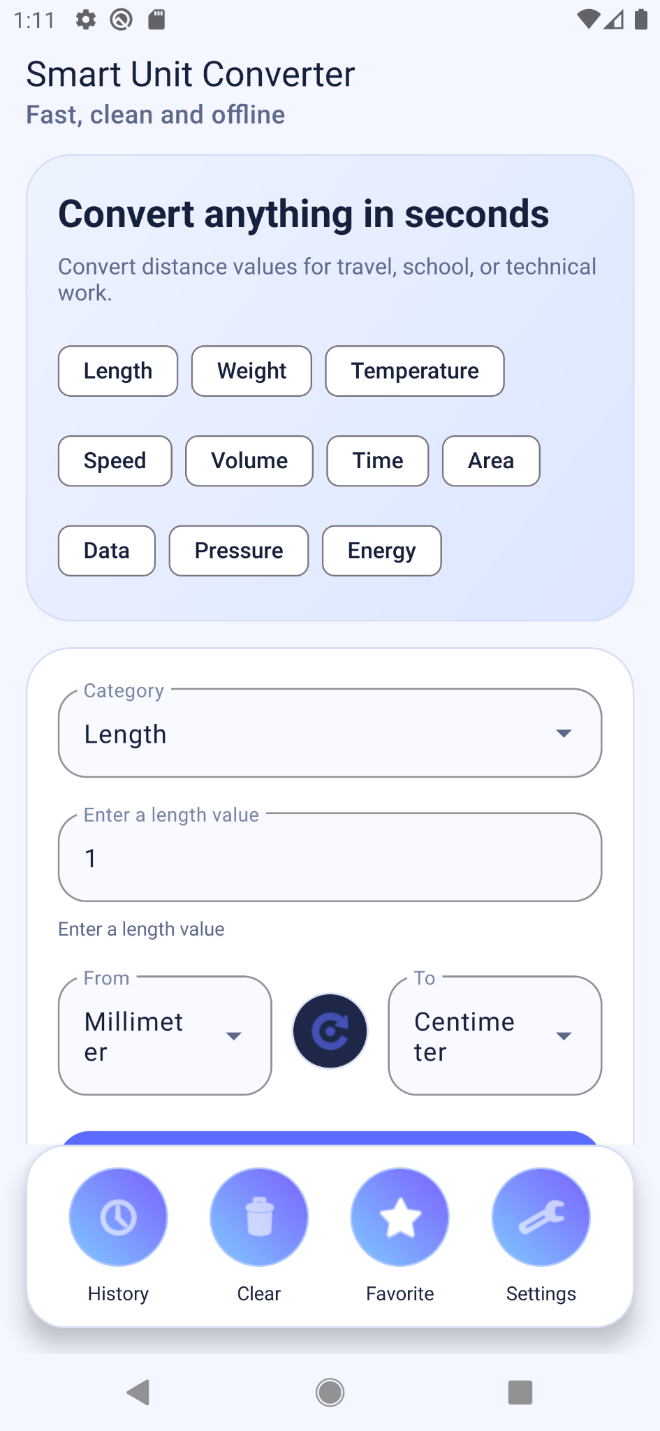 Light mode home screen